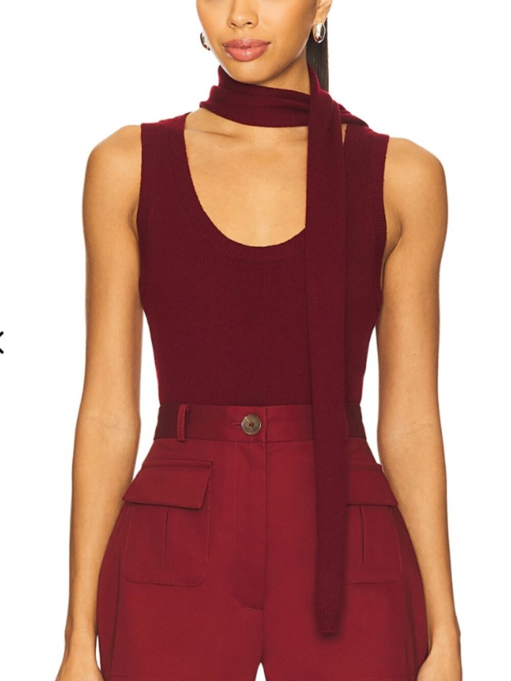 MATTHEW BRUCH Scarf Tank Top - size M